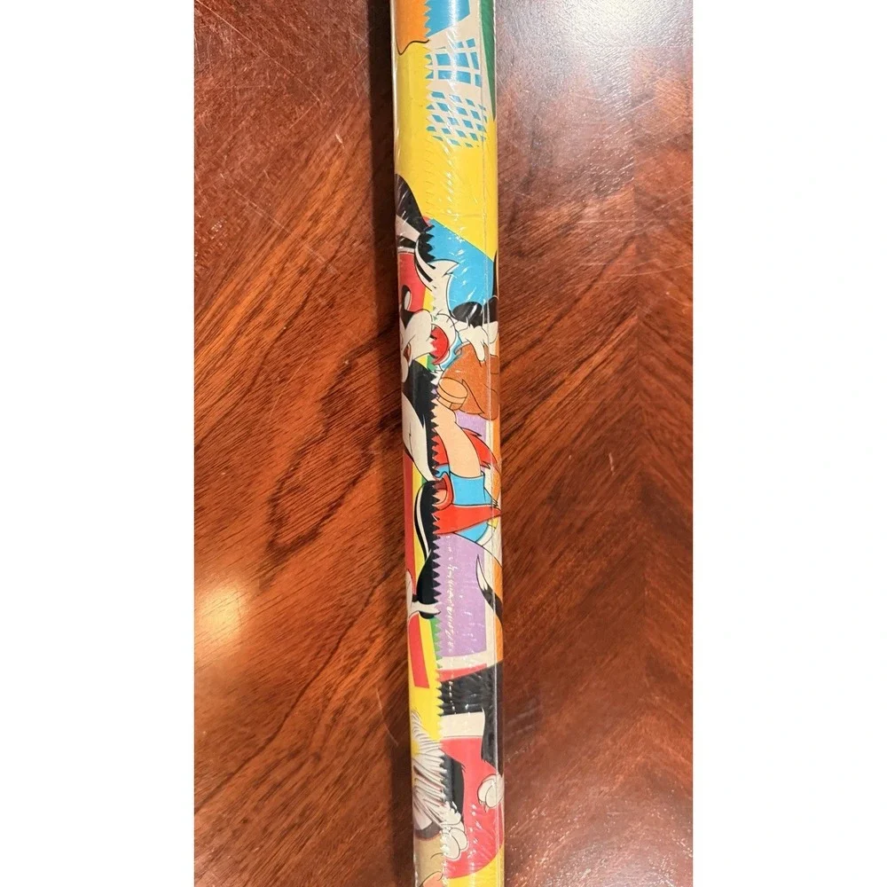 Vintage Hallmark Looney Tunes Kids Gift Wrap Sealed Taz Tweety Sylvester Roll